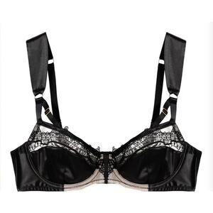 Playful Promises Wren Black Lace & Illusion Mesh Bra